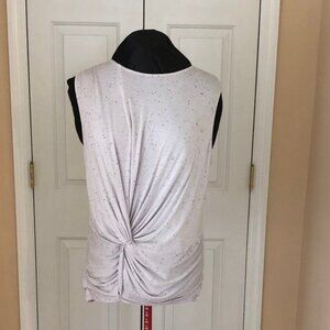 Worthington Light Purple Sleeveless Side Knot Petite Size Meduim Top New